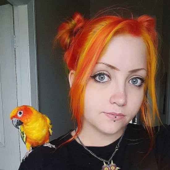 Woman Dyes Her Hair to Match Her Parrot