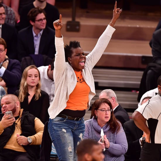 Leslie Jones at Knicks Game January 2017