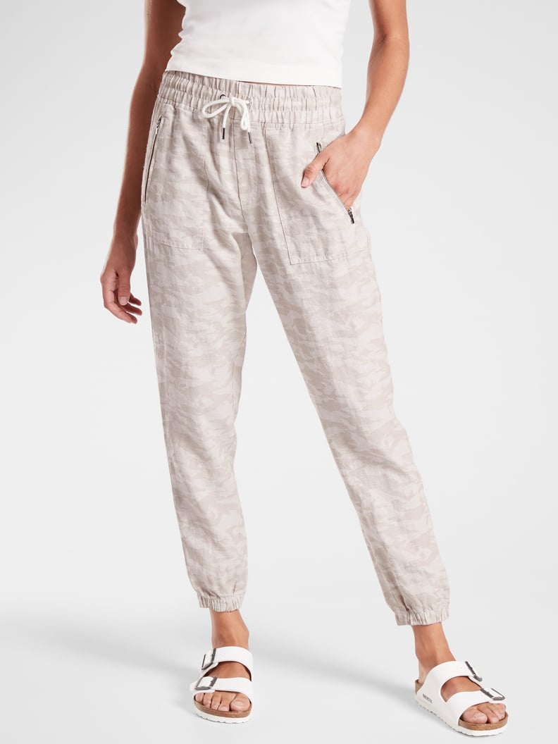 Athleta Cabo Tide Linen Jogger