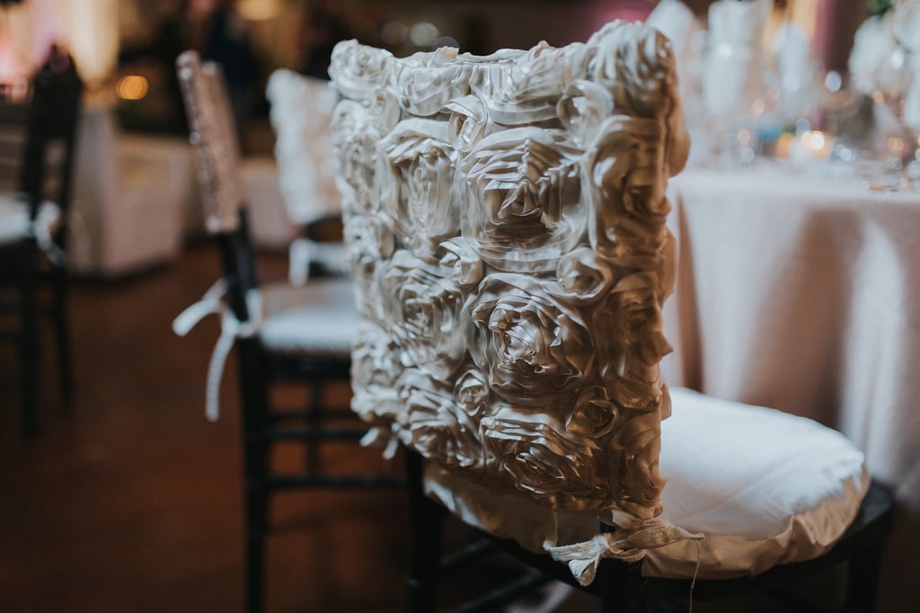 Elegant Wedding Reception With Blush and Gray Colors