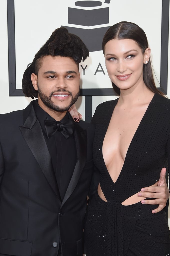 The Weeknd and Bella Hadid at the Grammys 2016