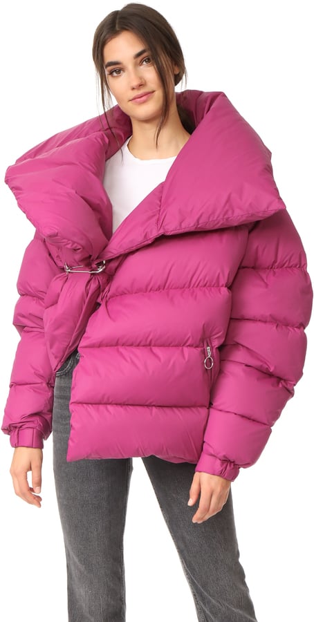 Gigi Hadid Looks Like a Winter Barbie in Pink Puffer Coat