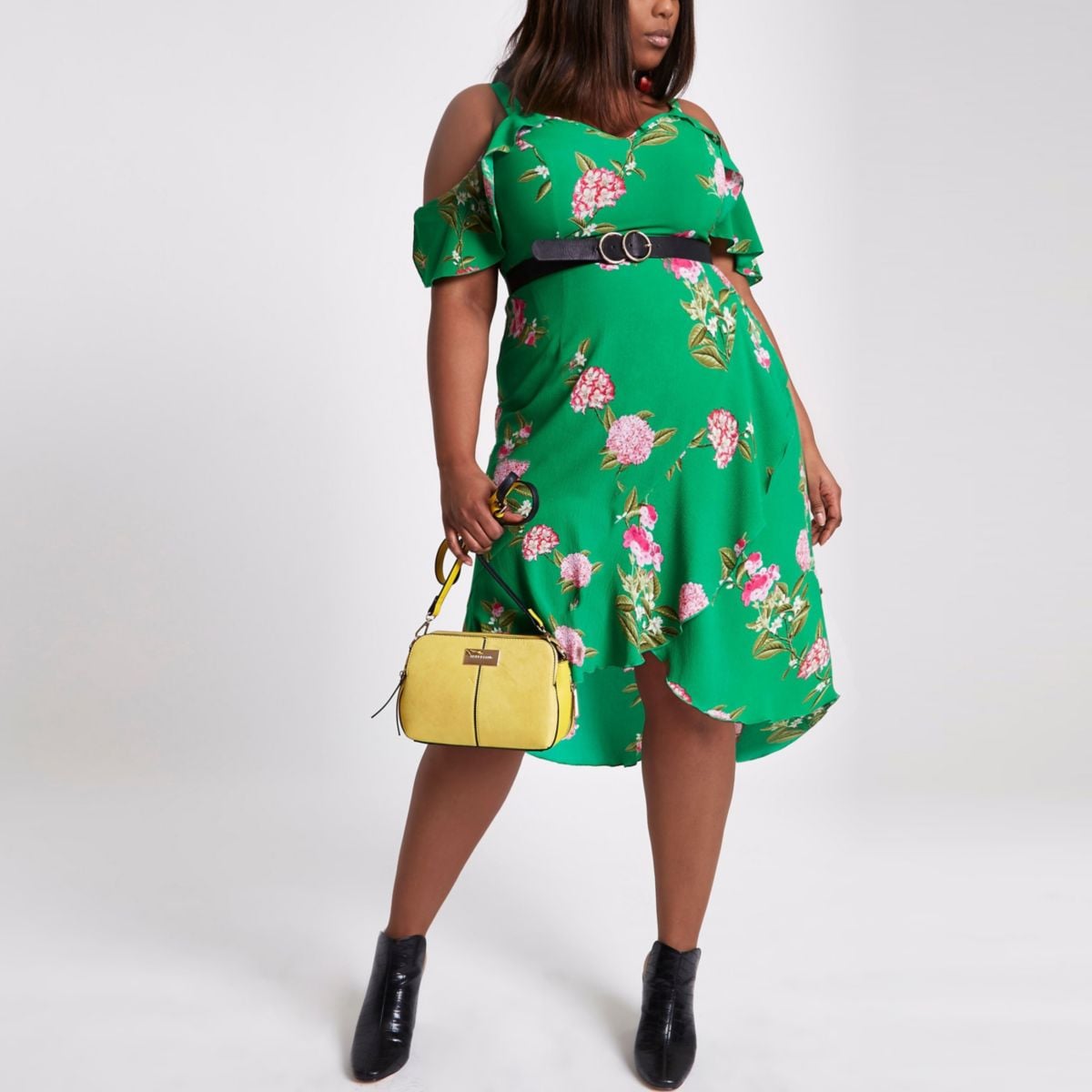 Cold shoulder hotsell dress river island