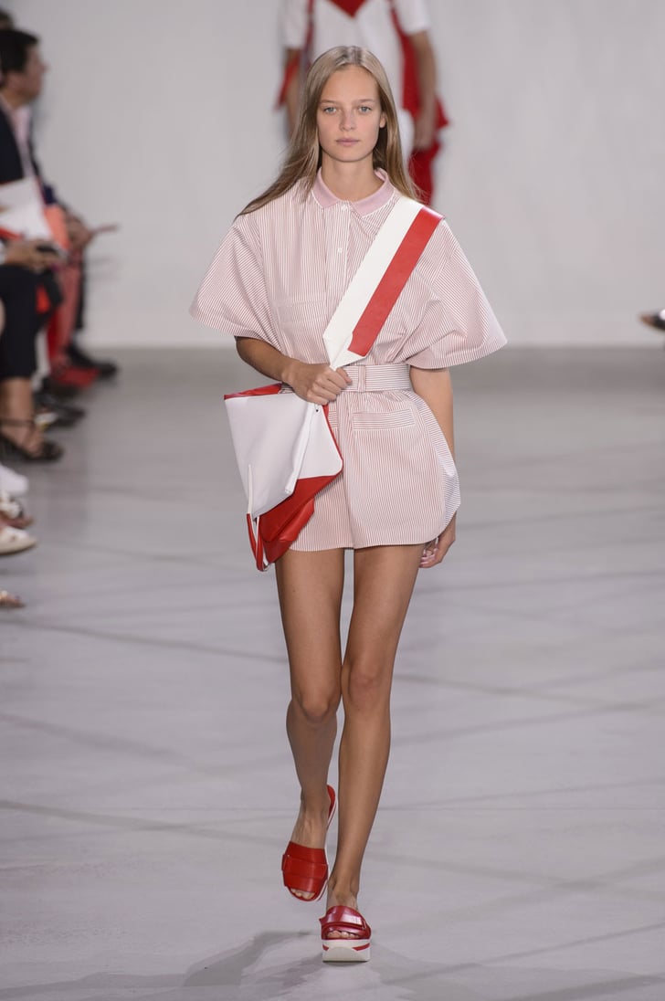 A belted shirtdress and slides. | Best Runway Looks Spring 2016 ...