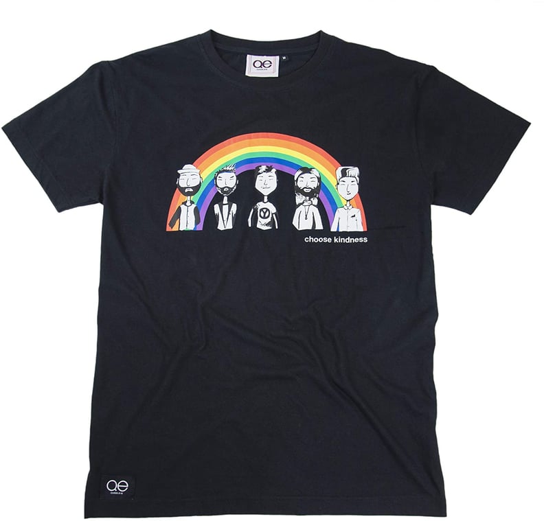 Queer Eye Official Black Rainbow Pride Tee