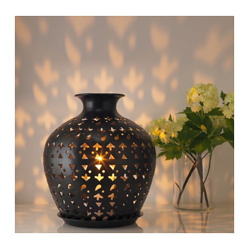 Lantern For Block Candle, Black (30) Ikea Outdoor Decor POPSUGAR
