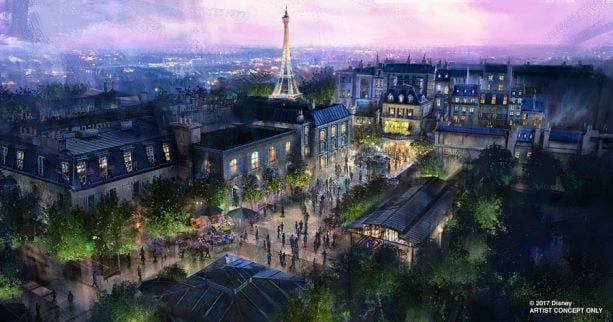 The France pavilion, which will house Remy's Ratatouille Adventure and the Beauty and the Beast sing-along.