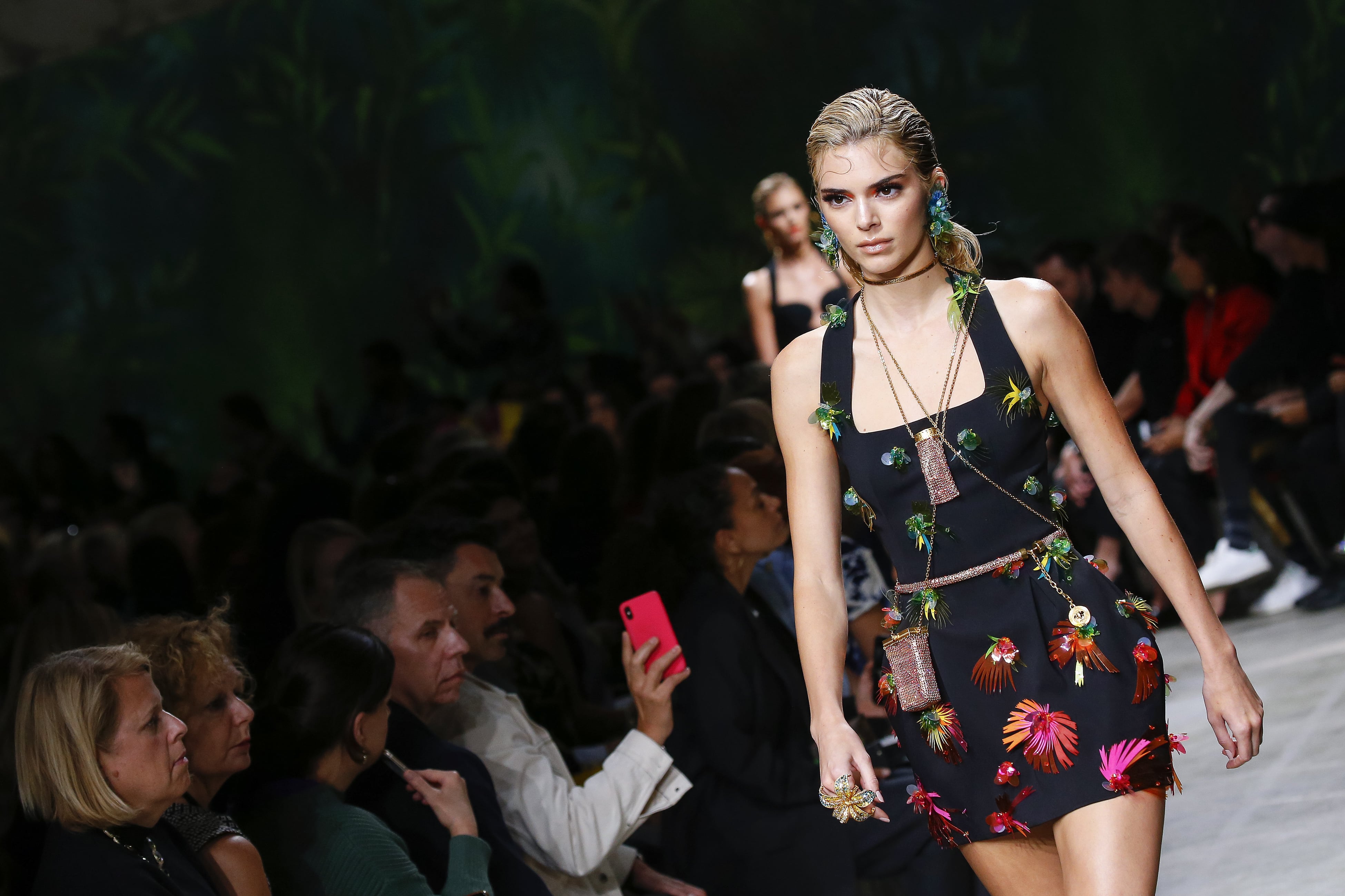 Kendall Jenner Walking for Versace Spring/Summer 2020 at Milan Fashion Week, Kendall Jenner Walked the Fendi Runway Like a Boss in Blond Hair and a  Sheer Blouse