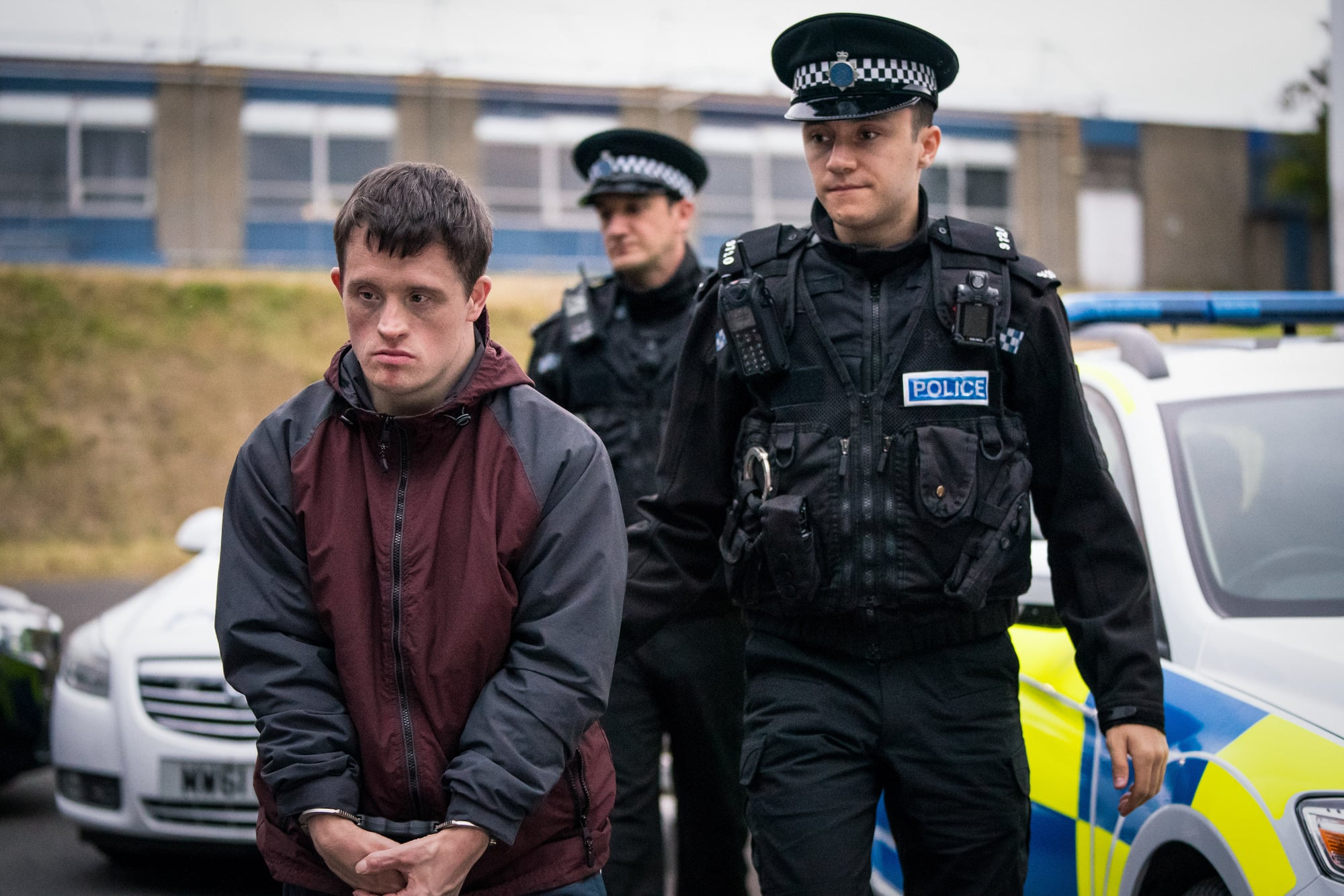 WARNING: Embargoed for publication until 00:00:01 on 30/03/2021 - Programme Name: Line of Duty S6 - TX: n/a - Episode: Line Of Duty - Ep 3 (No. n/a) - Picture Shows:  Terry Boyle (TOMMY JESSOP), Supporting Artist, Ryan Pilkington (GREGORY PIPER) - (C) World Productions - Photographer: Steffan Hill