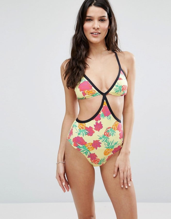 Sunseeker Cutout Tropical Swimsuit