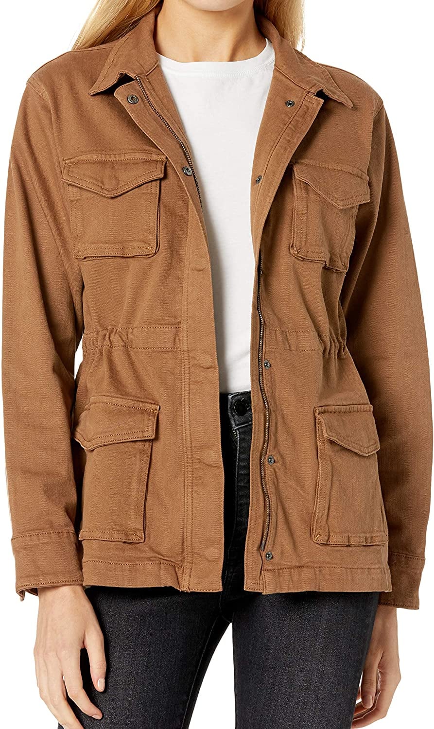 The Drop Andi Zip-Front Stretch Denim Utility Jacket, 21  Wardrobe  Staples That Keep Trending on Instagram