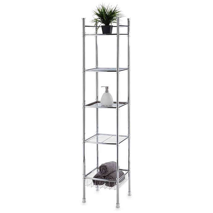 No Tools 5-Tier Tower in Chrome