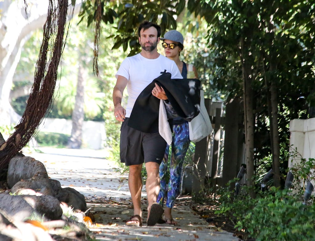Alessandra Ambrosio and Fiance Go to Yoga October 2015