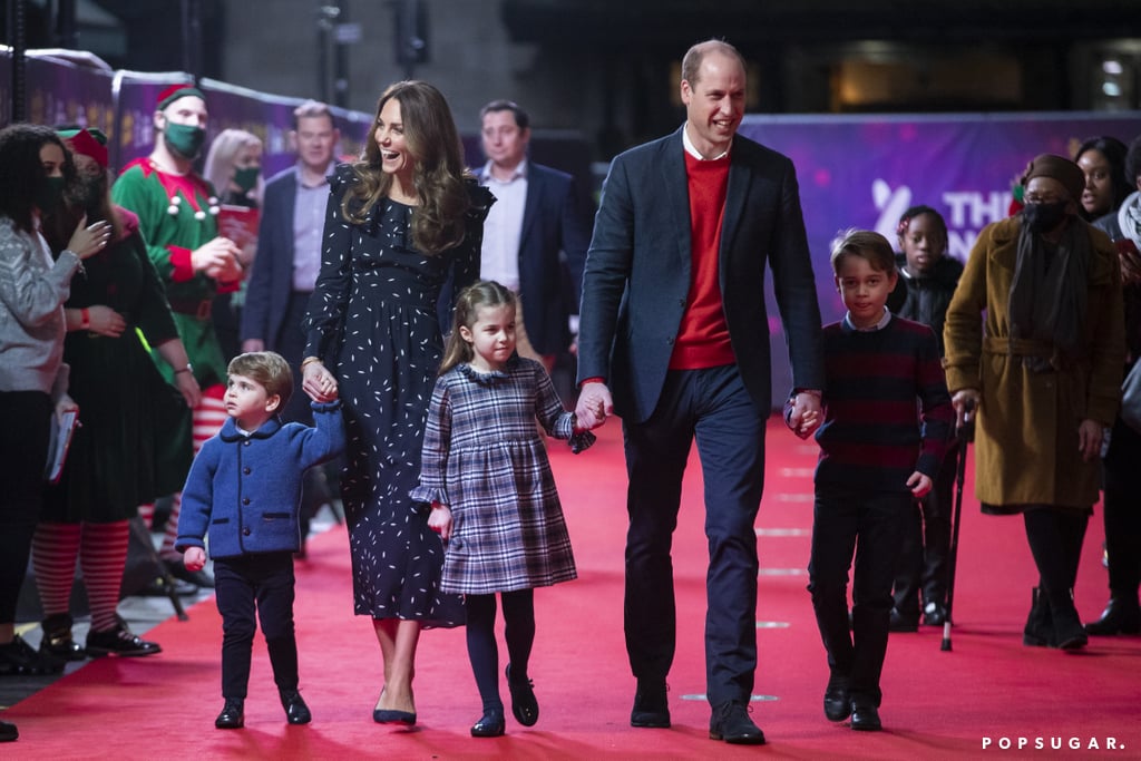 The Cambridge Family Attends Pantomime Performance in London