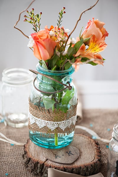 Centerpieces Rustic Themed Wedding Popsugar Love And Sex Photo 59 3845