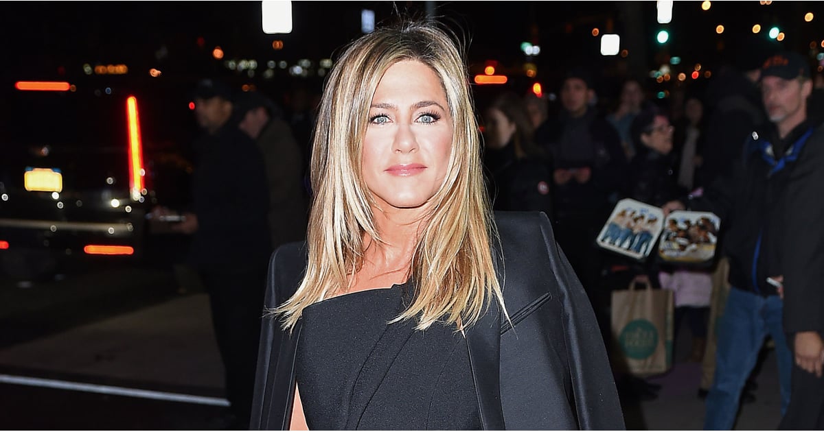 Jennifer Aniston Talks About Coat on Jimmy Kimmel 2016 POPSUGAR Fashion