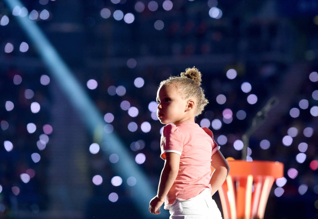 Stephen and Riley Curry at Kids' Choice Sports Awards 2015
