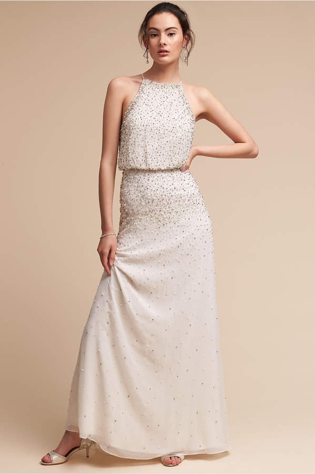 Dakota Johnsons White Dress At Fifty Shades Freed Premiere Popsugar Fashion 