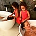 Luna Stephens Washes Chrissy Teigen's Hair in the Bath