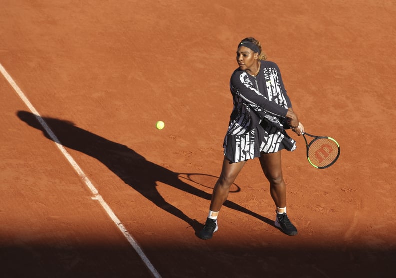 Serena Williams Donned a Black-and-White Layered Look at the 2019 French Open