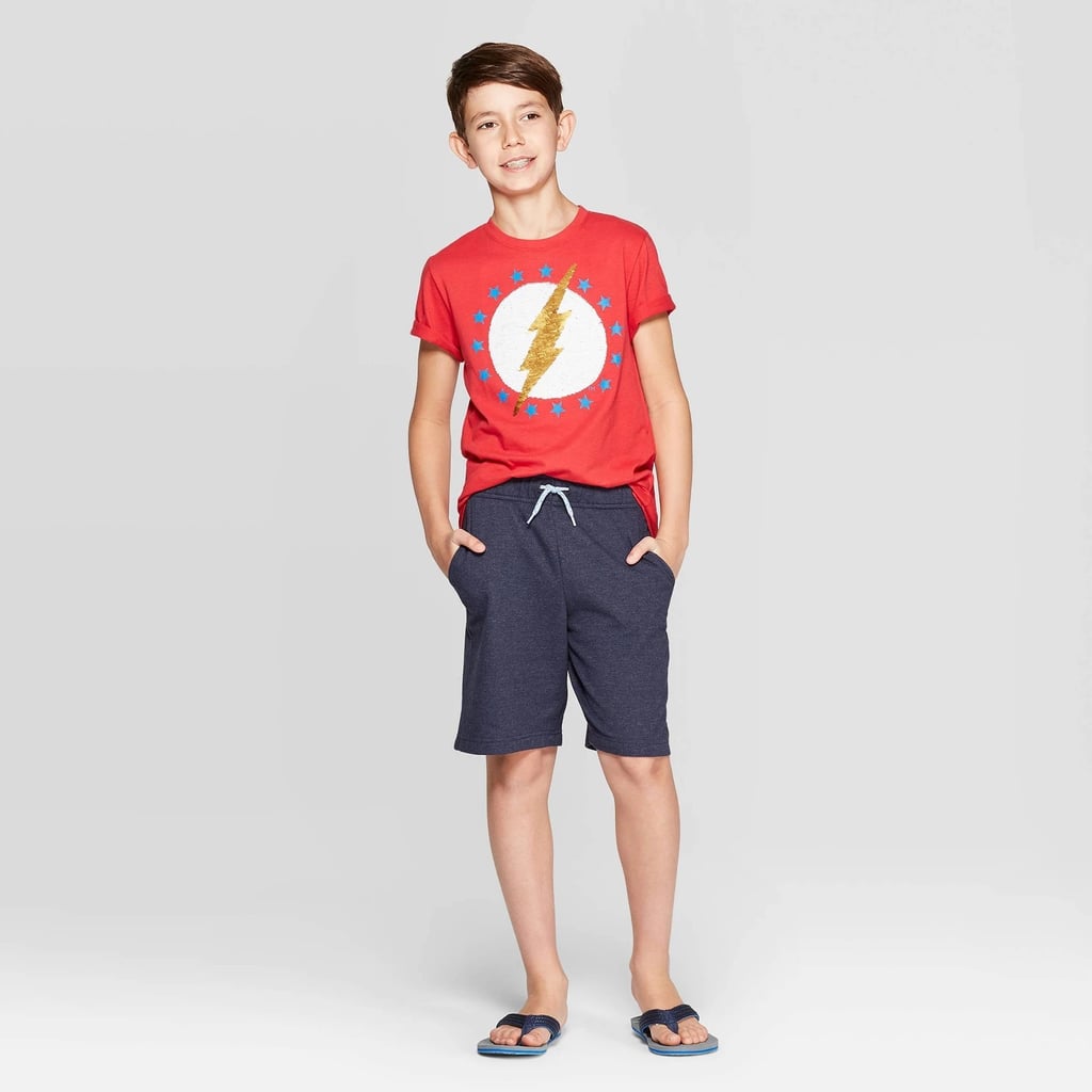Boys' the Flash Americana Flip Sequin Short Sleeve T-Shirt