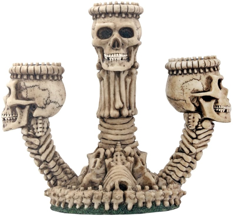 Ossuary Skeleton Triple Votive Candle Holder
