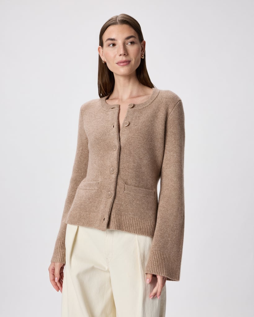 Quince Mongolian Cashmere Structured Cardigan