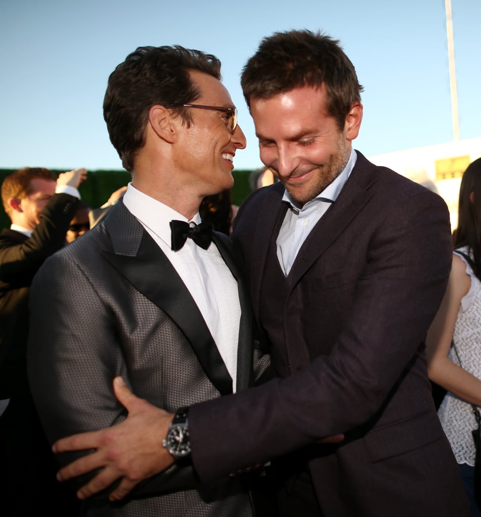 Matthew shared a moment with Bradley Cooper.