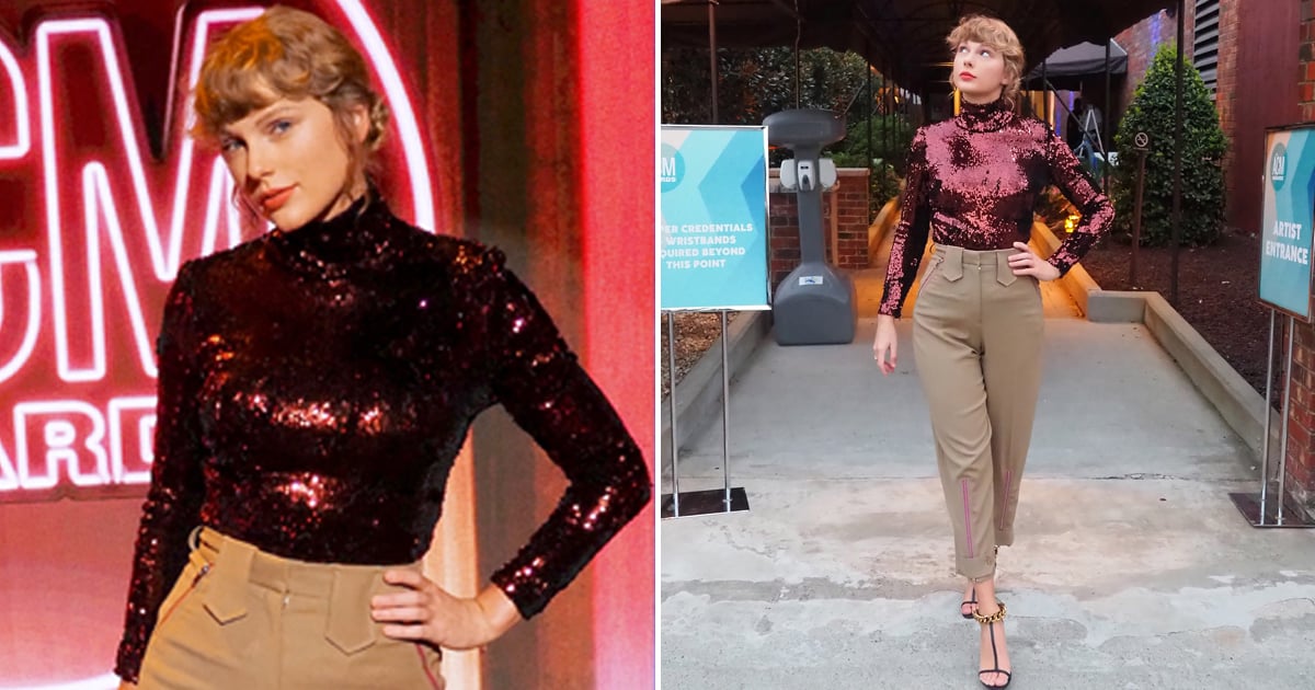 Taylor Swift Left Her Cardigan at Home For the ACM Awards, and Wore This Chic Outfit Instead