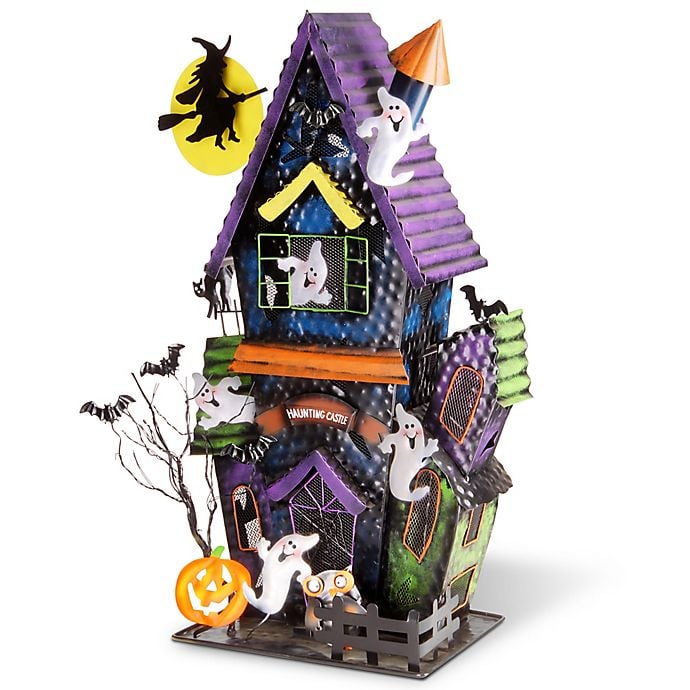 National Tree Company Haunted House Candle Holder