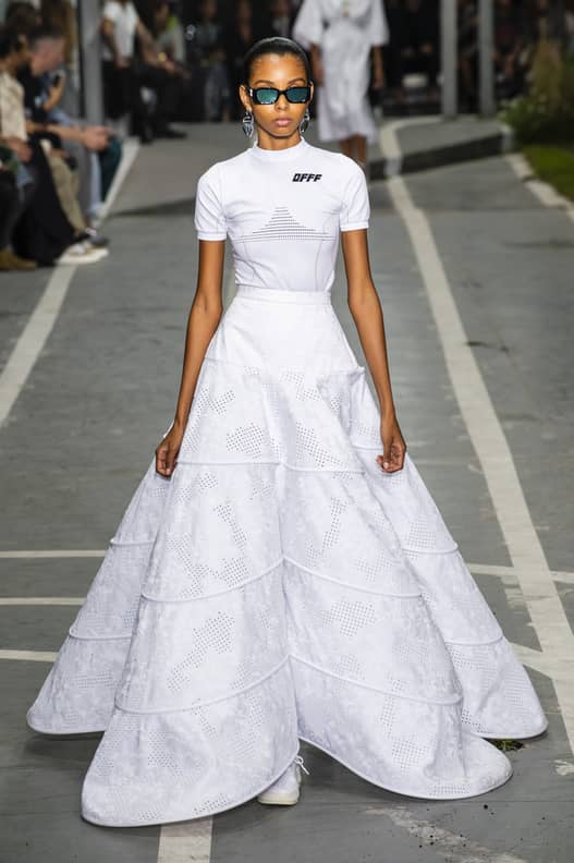 White runway wedding clearance dresses