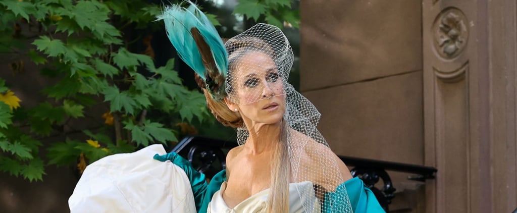 Carrie Bradshaw's Wedding Dress and Bird Headpiece Are Back For "And Just Like That"