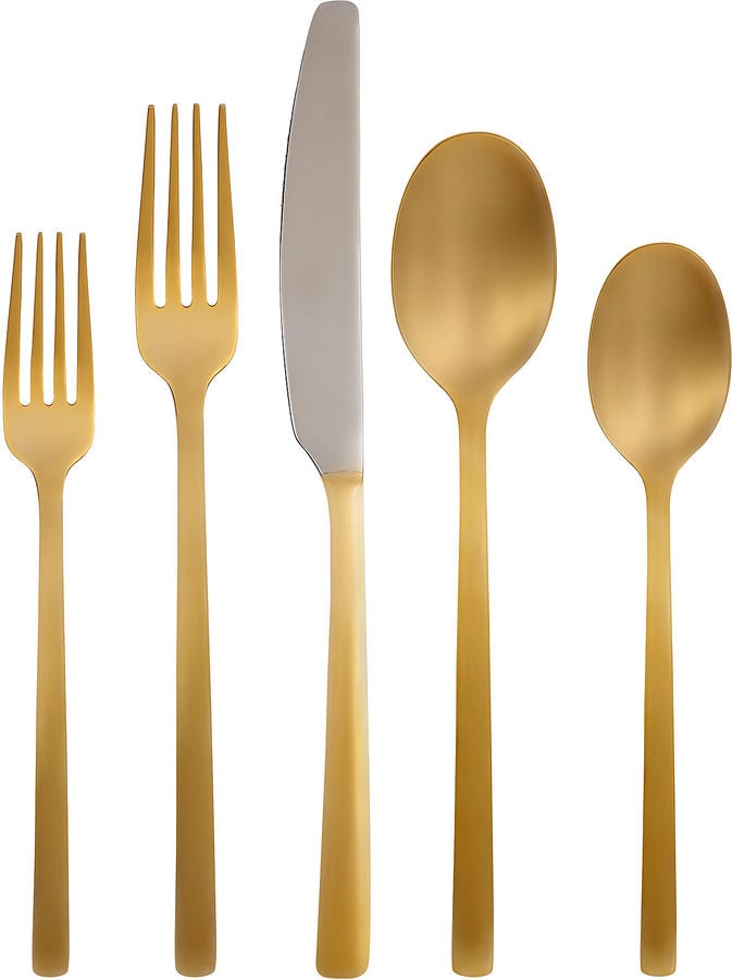 Gold Mirror 20-pc. Flatware Set ($160)