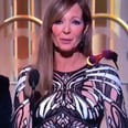 The Hilarious Reason Allison Janney Had a Bird on Her Shoulder at the Golden Globes