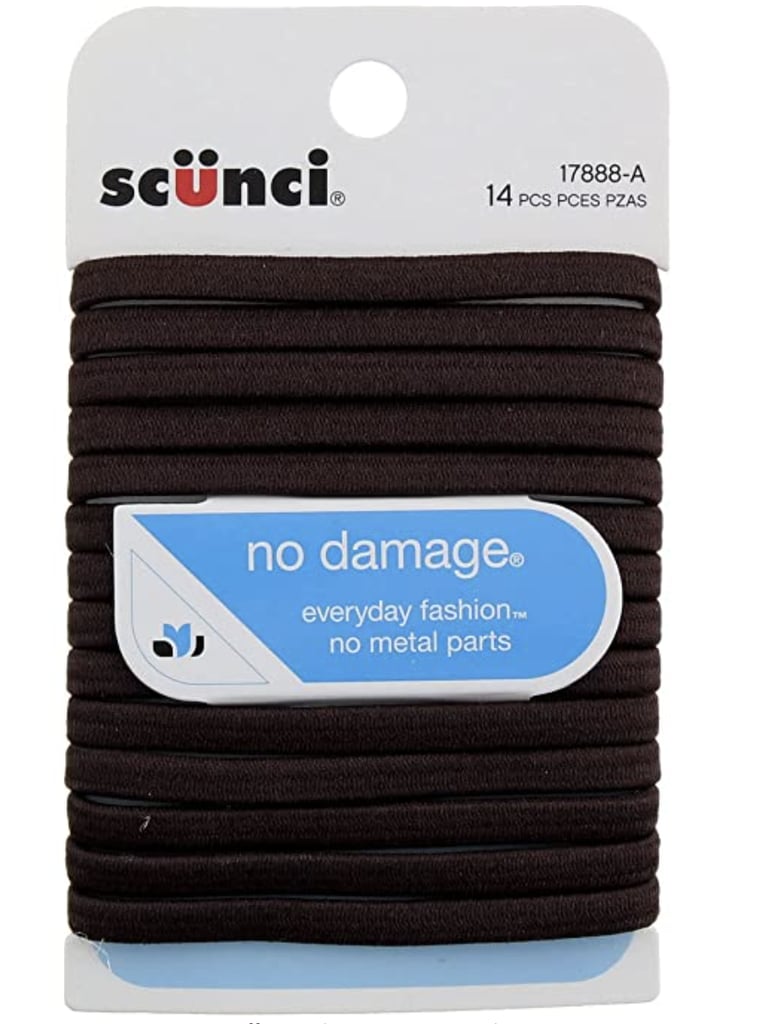 Scunci No-Damage Comfortable Black Hair Ties