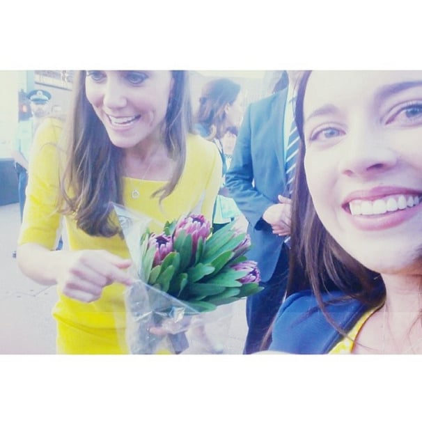 A young woman in Sydney, Australia, snapped a picture with Kate when she visited the country in April 2014.
Source: Instagram user 56freckles A young woman in Sydney, Australia, snapped a picture with Kate when she visited the country in April 2014.
Source: Instagram user 56freckles