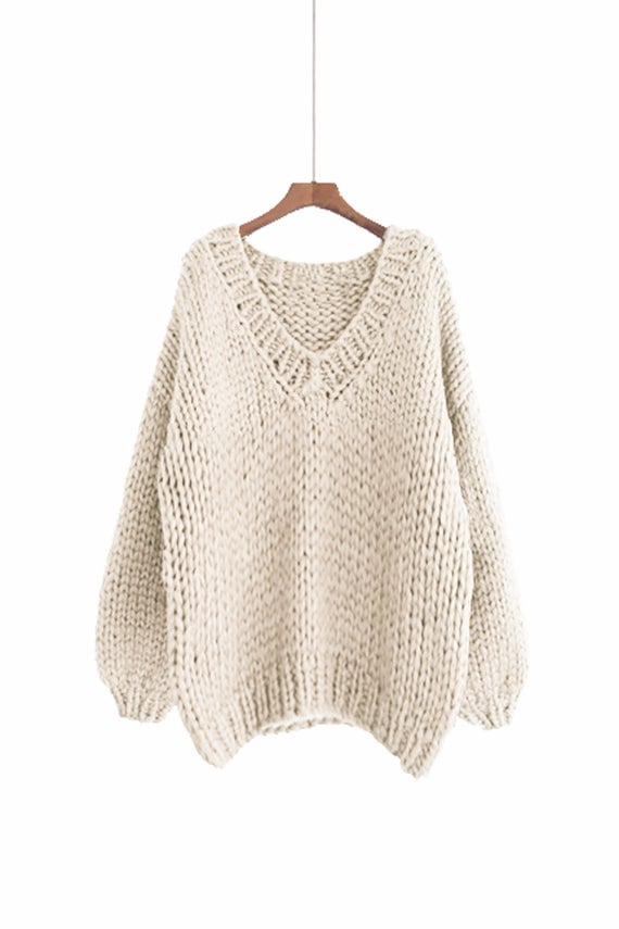 Max Melody Hand Knit Oversize Woman's Sweater