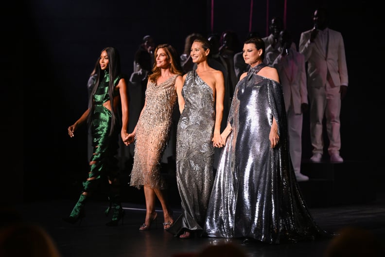 Naomi Campbell, Cindy Crawford, Christy Turlington, and Linda Evangelista at Vogue World: London