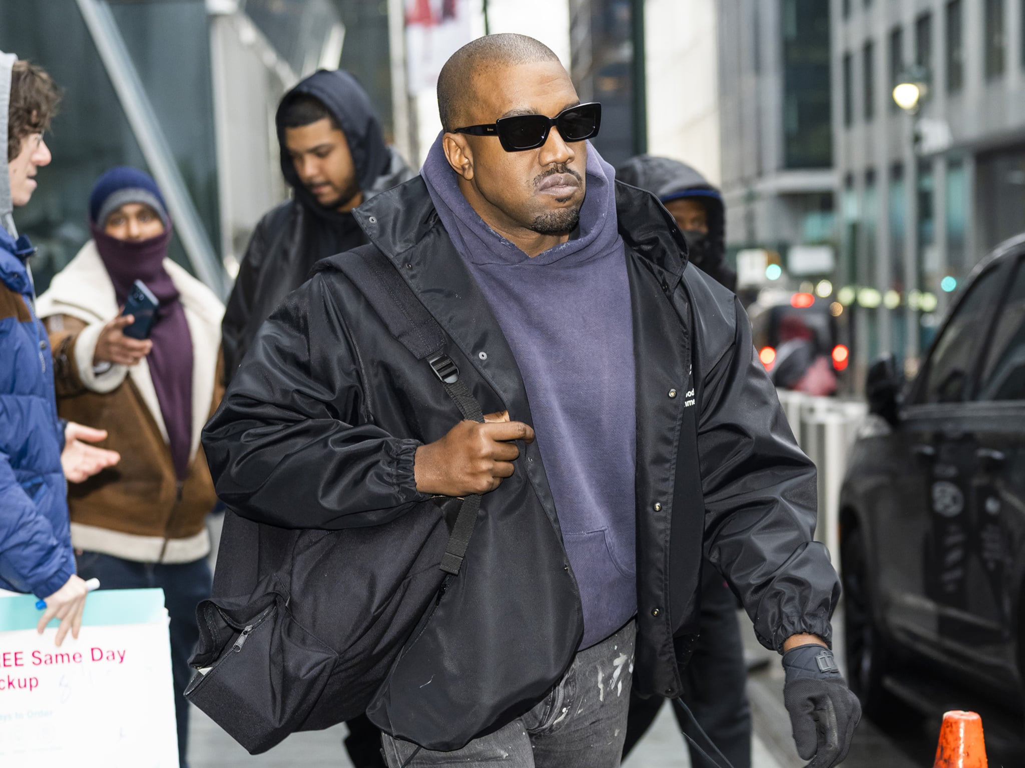 NEW YORK, NEW YORK - JANUARY 05: Kanye West is seen in Chelsea on January 05, 2022 in New York City. (Photo by Gotham/GC Images)