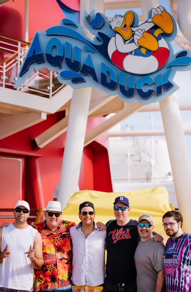 Johnny had his bachelor party at Pub 687 on Disney Dream. Disney designed a custom drink after the groom, dubbed "The Johnny V" — "a potent concoction consisting of a shot of Patron Silver, dropped into a glass of Corona to be chugged," according to Johnny. "A drink not for the weak by a long shot!"