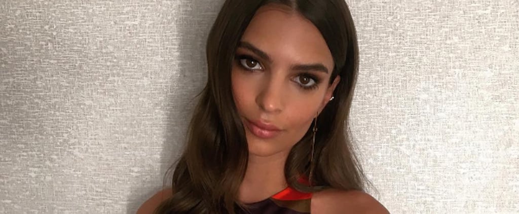Emily Ratajkowski Versace Dress on Project Runway 2016