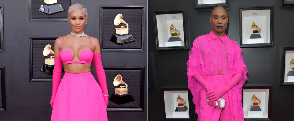 Pink Gowns & Outfits at the Grammys 2022