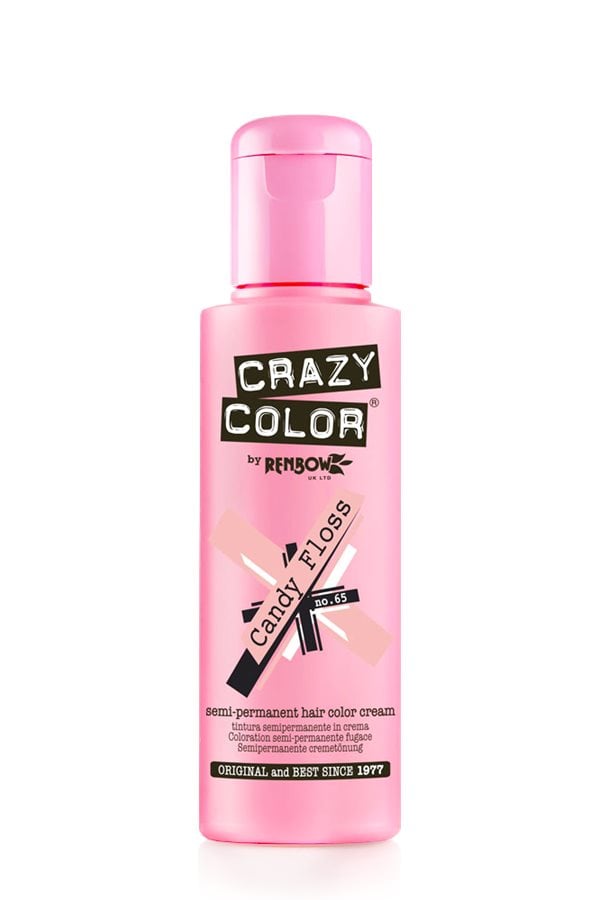 Crazy Color Semi Permanent Hair Color Cream Candy Floss