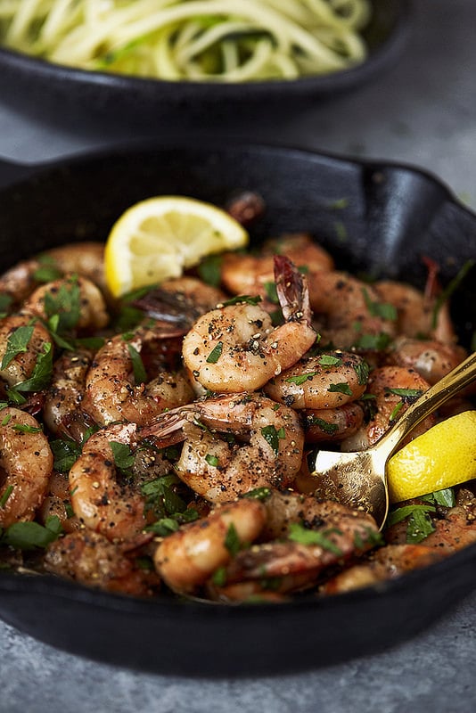 Lemon Garlic Black Pepper Shrimp