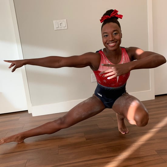 Simone Manuel Dresses as Simone Biles For Halloween 2019