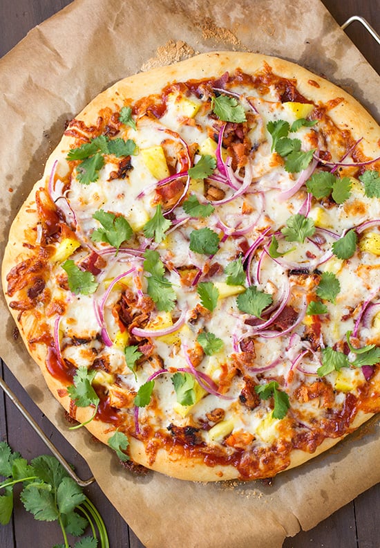 Hawaiian Barbecue Chicken Pizza