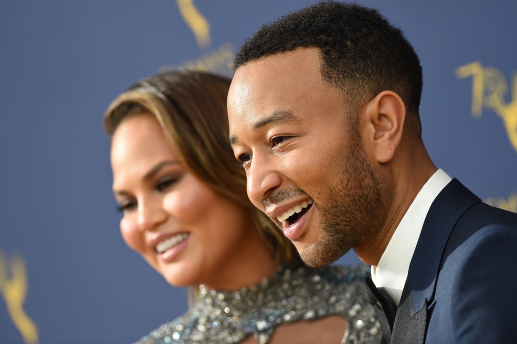 Chrissy Teigen Zuhair Murad Dress at the 2018 Emmys