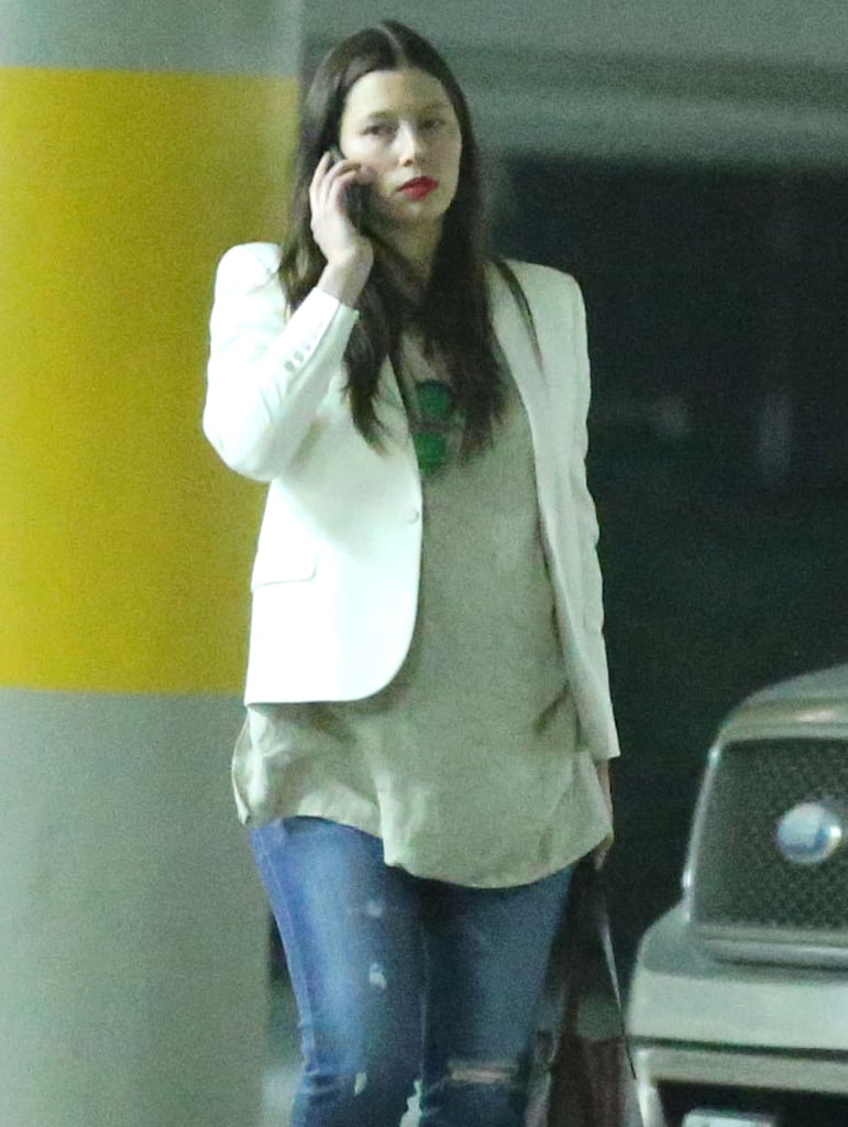 Pregnant Jessica Biel Leaving an Event in LA | Pictures