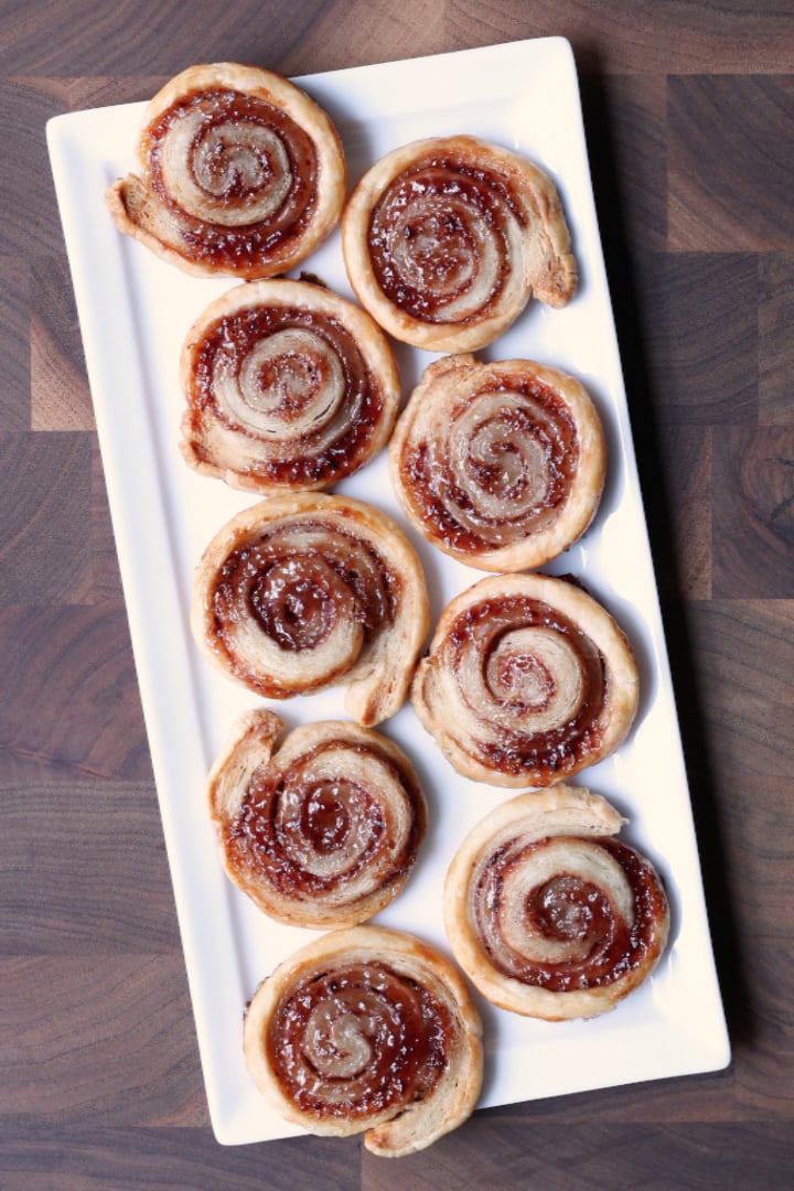 Strawberry Puff Pastry Pinwheels