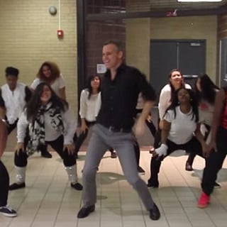 Teacher and Students Do Choreographed Dance to "Uptown Funk"